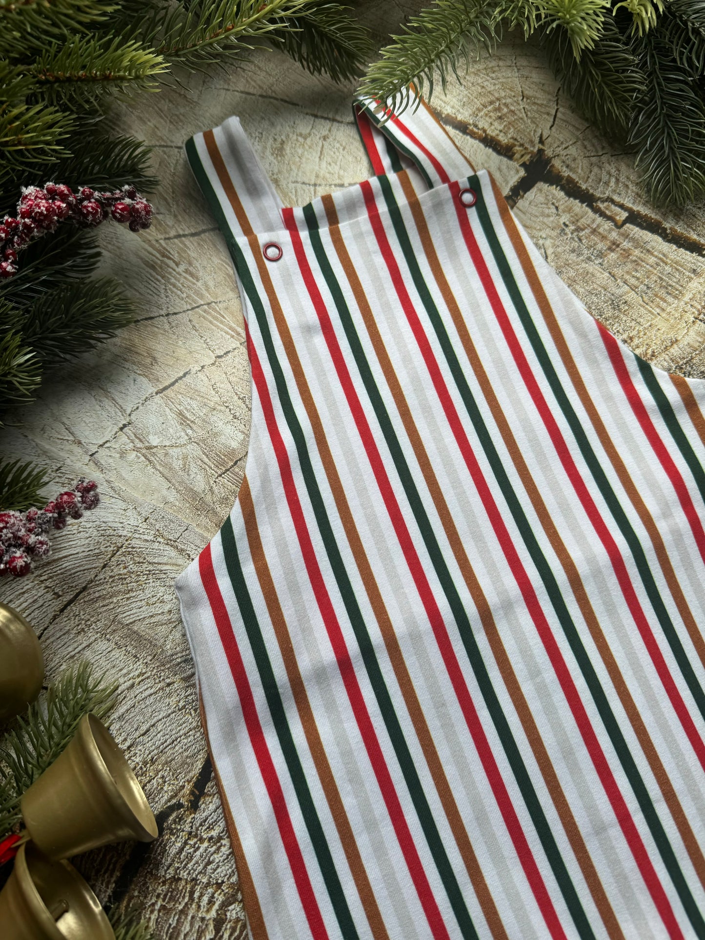 Festive Stripe Dungarees