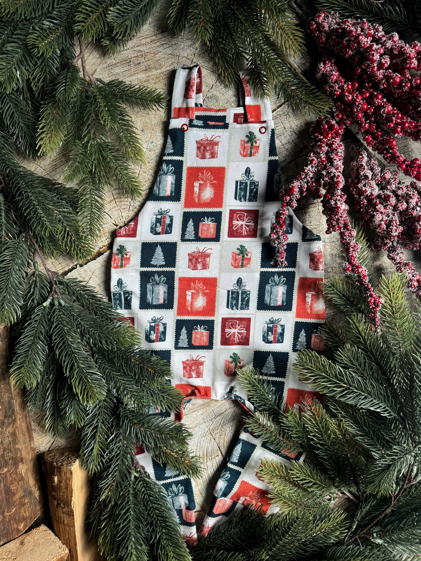 Xmas Stamps Dungarees