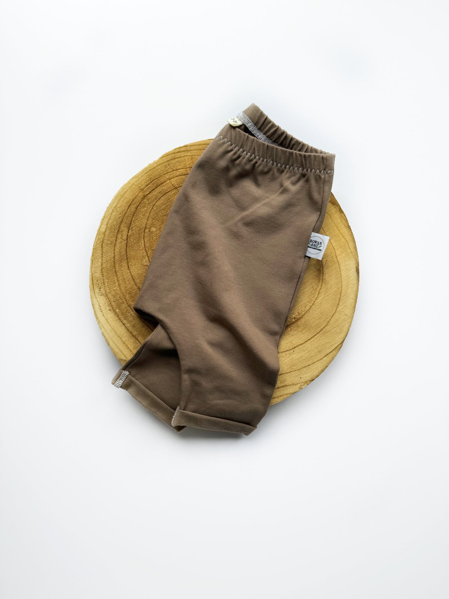 Taupe basic shorts-Rowan and Me