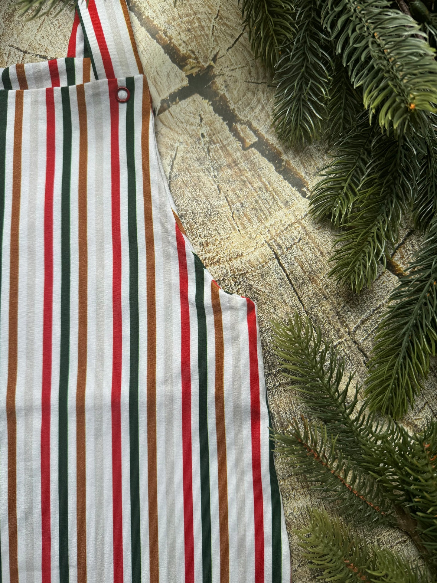 Festive Stripe Dungarees