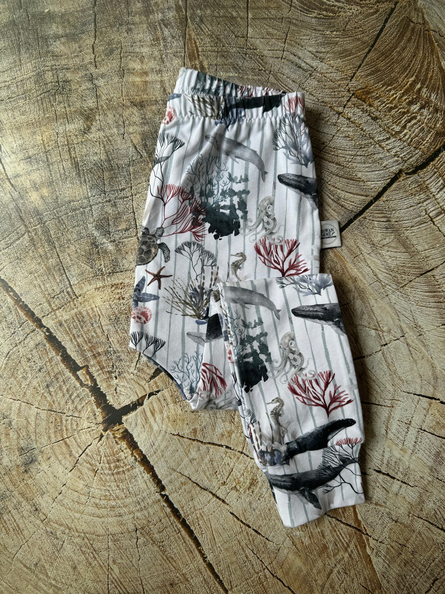 Under the sea harem style leggings/Rowan and Me