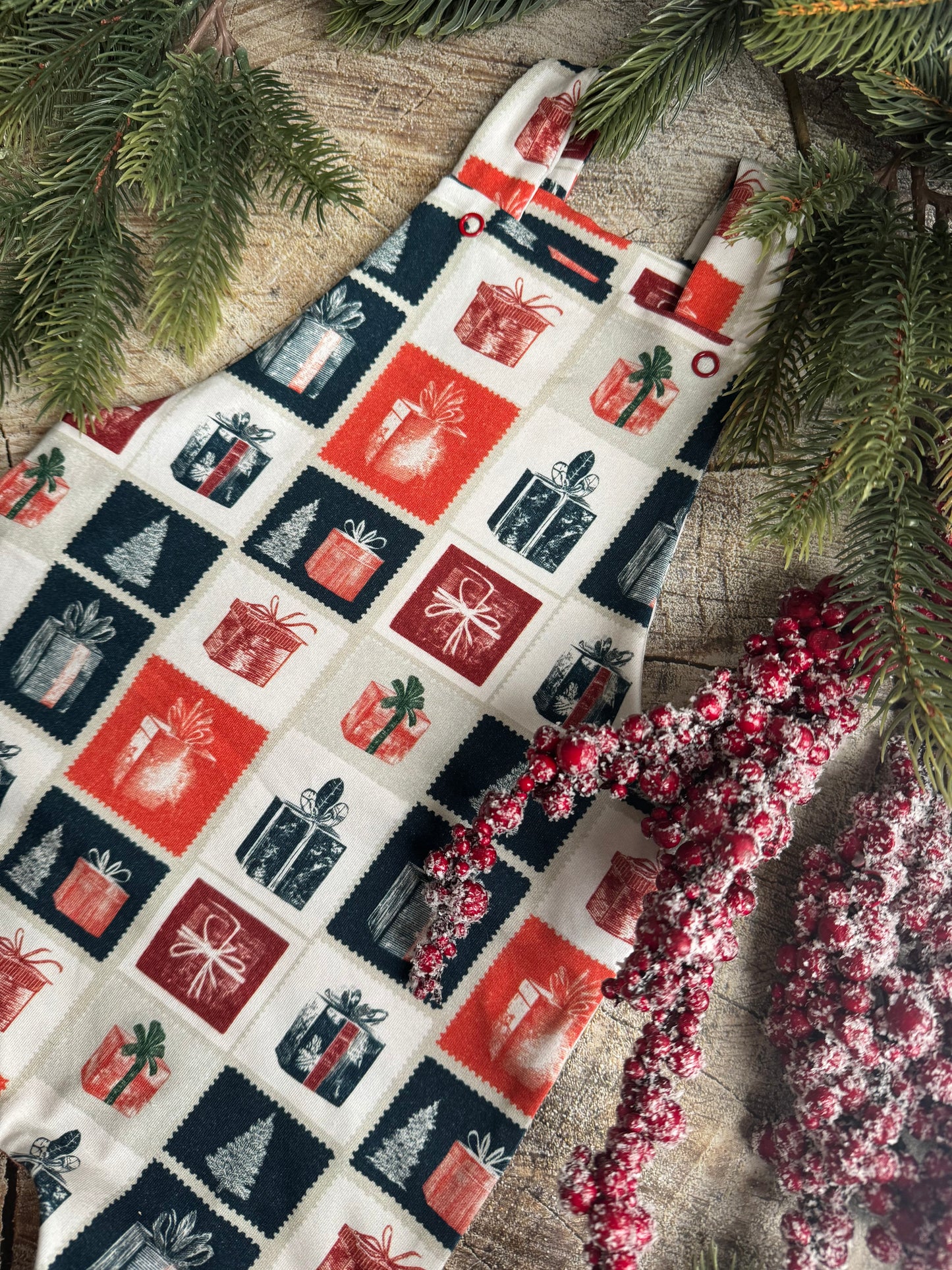 Xmas Stamps Dungarees