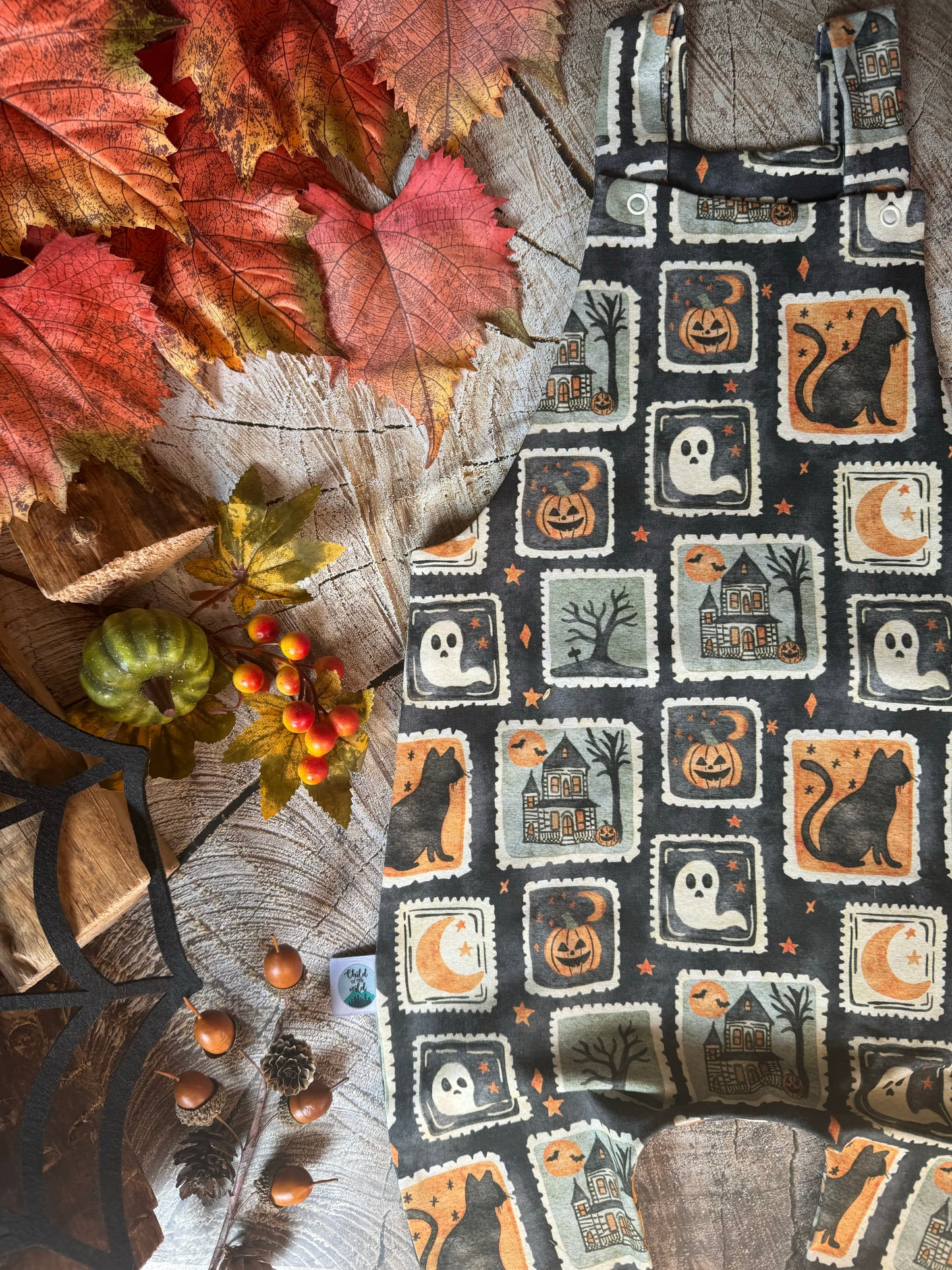 Halloween Stamp Dungarees