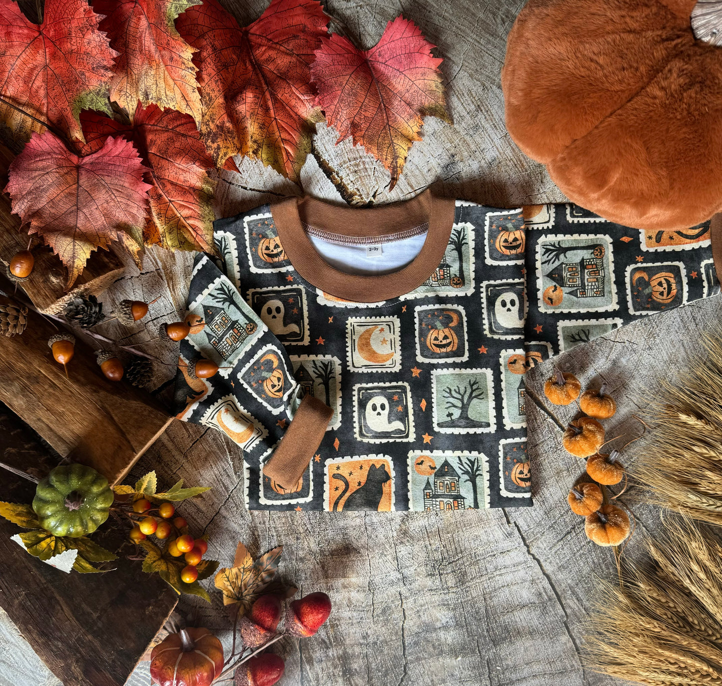 Halloween Stamp Oversized Sweatshirt