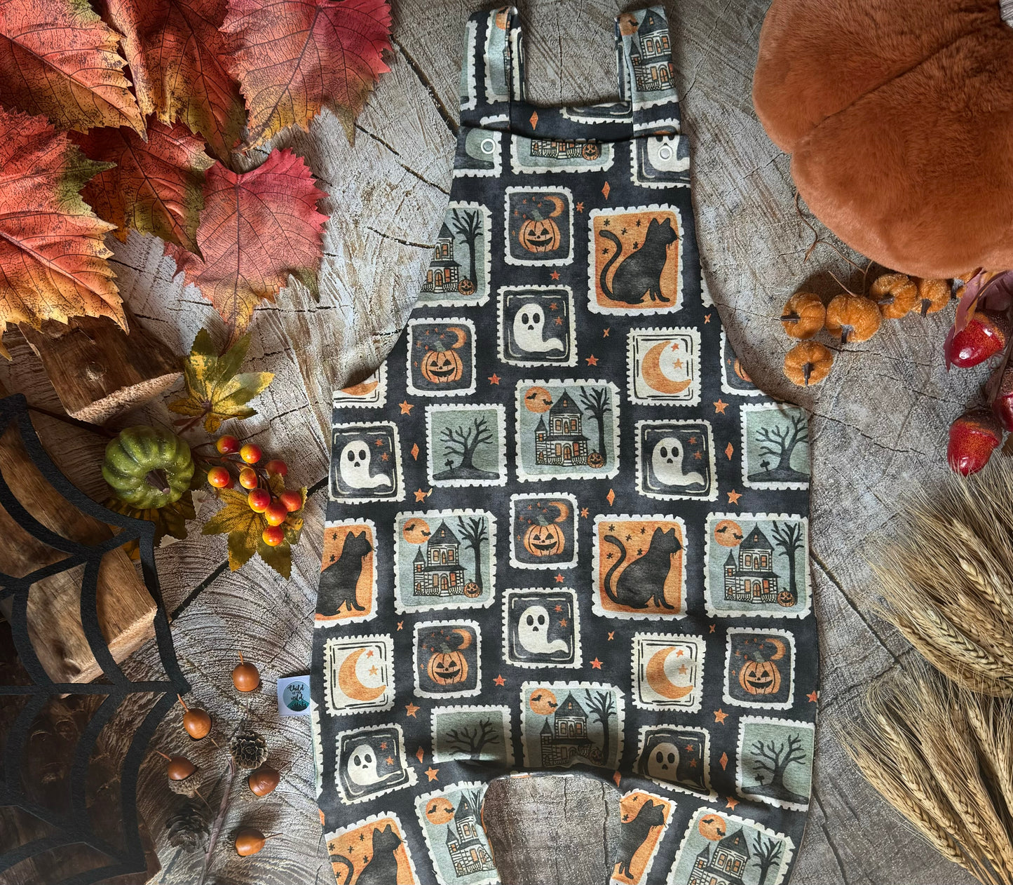 Halloween Stamp Dungarees