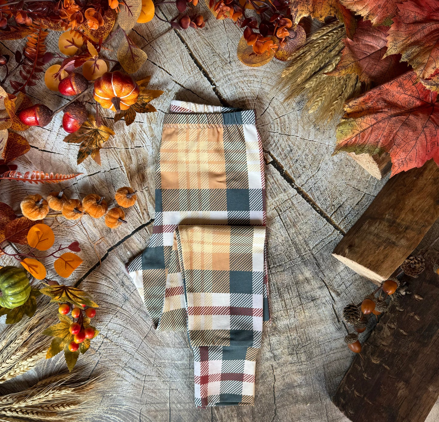 Fall Plaid Harem/Slim leggings