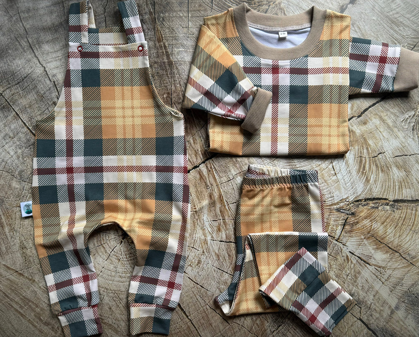 Fall Plaid Oversized Sweatshirt