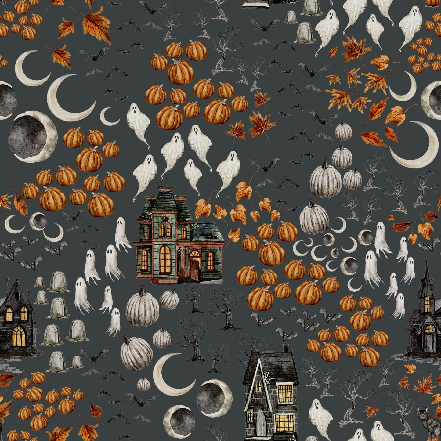 Spooky Pumpkin Patch Dungarees