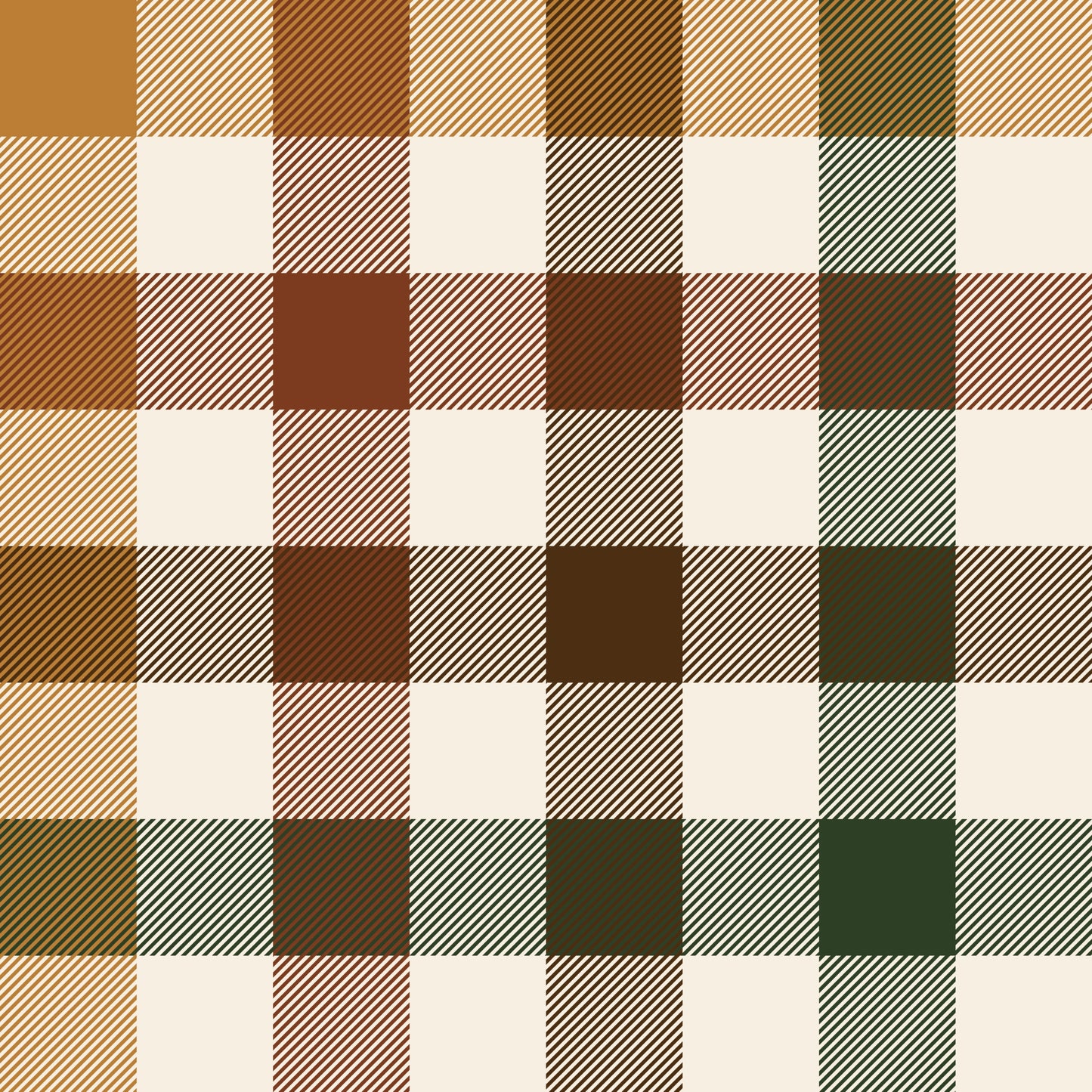 Autumn Check Plaid Dungarees