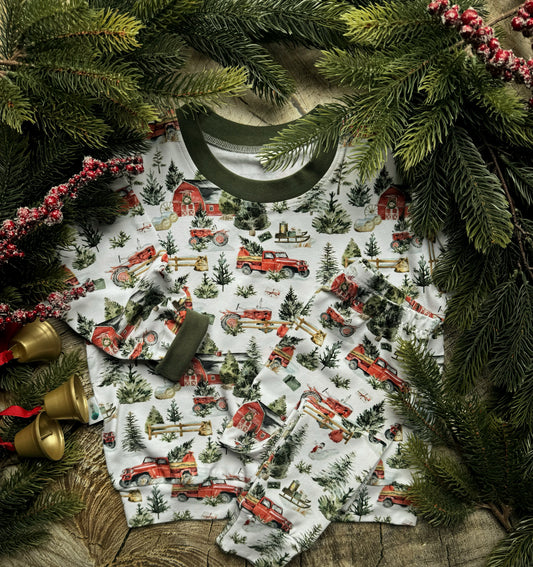 Christmas On The Farm Oversized Sweatshirt