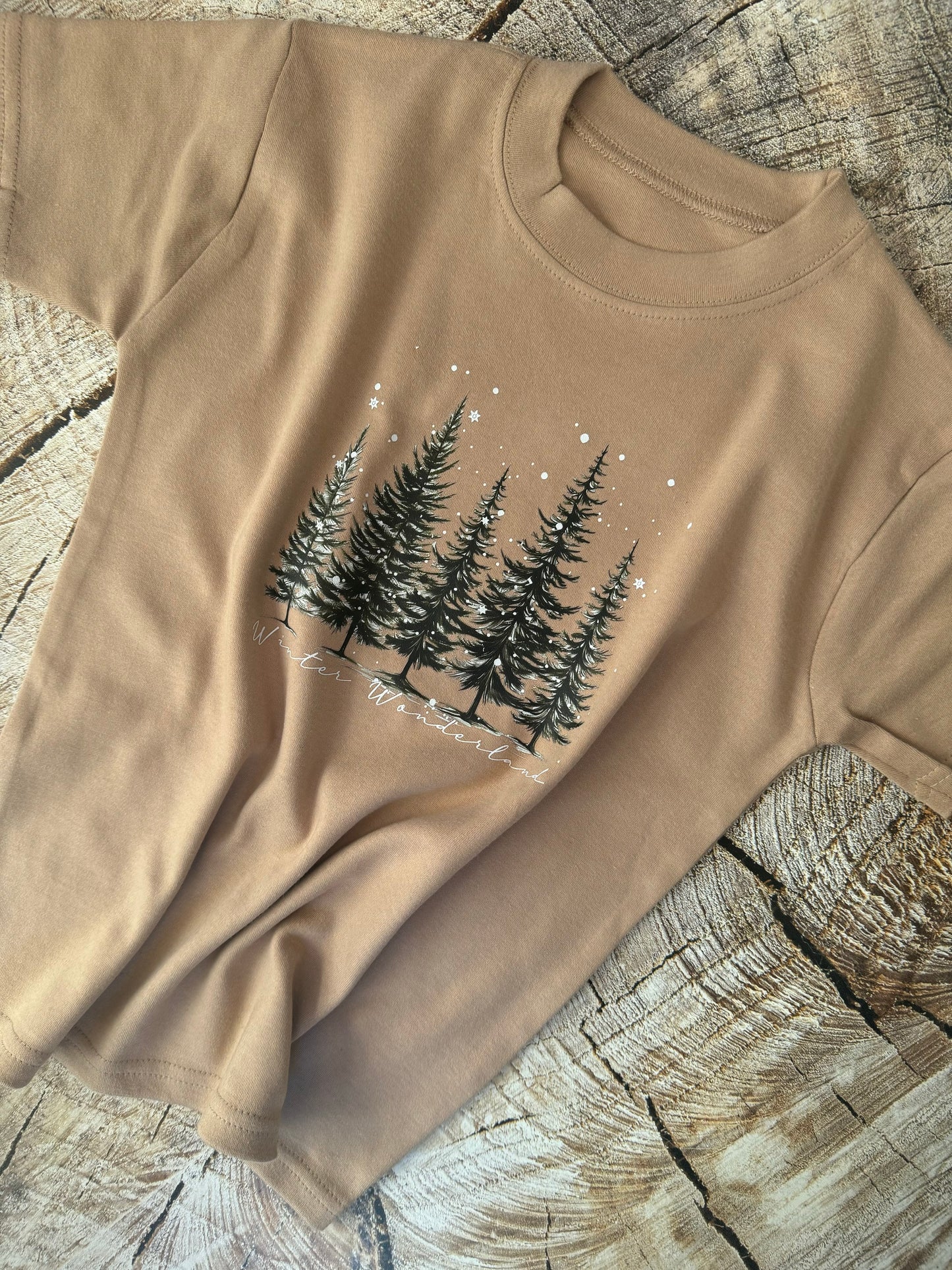 Taupe Tshirt-Winter Wonderland