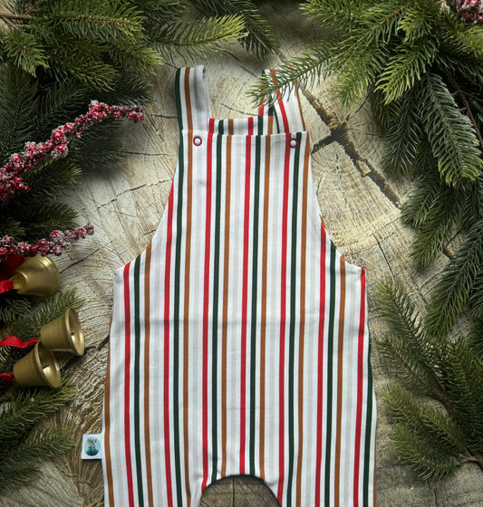 Festive Stripe Dungarees
