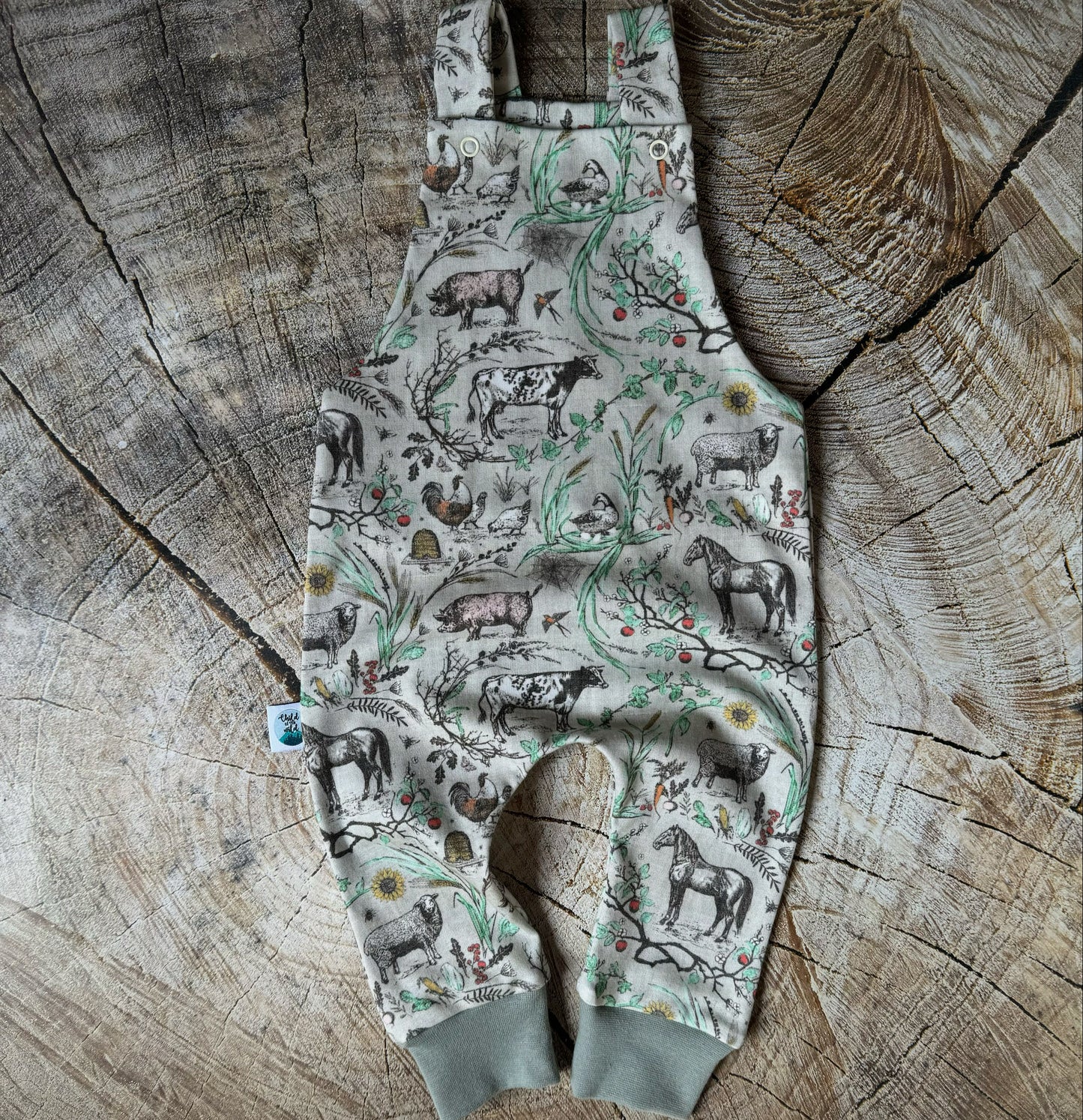 Farm Toile Dungarees