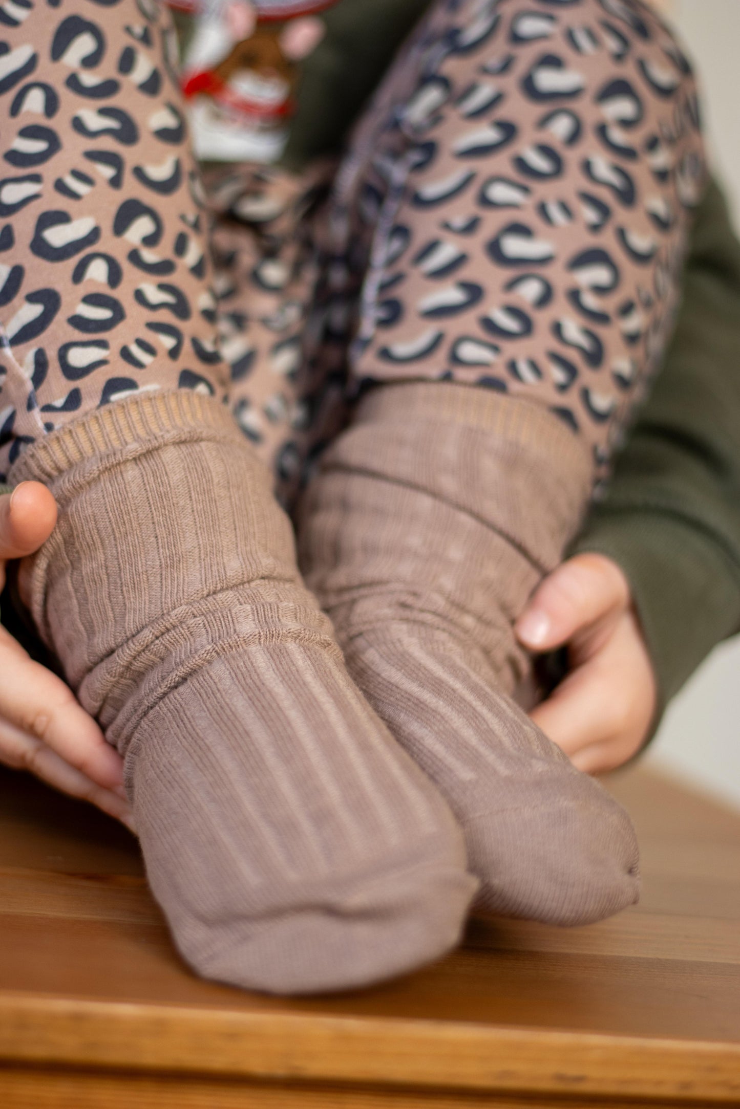 Taupe socks
