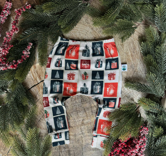 Xmas Stamps Harem/Slim leggings