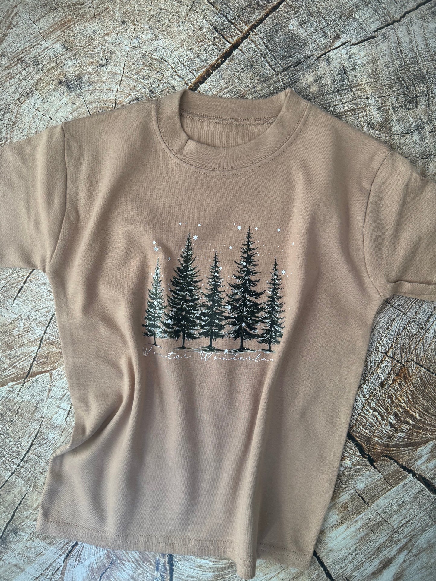 Taupe Tshirt-Winter Wonderland