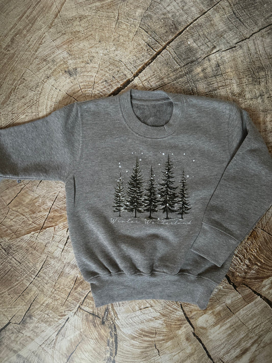 Grey sweatshirt-Winter Wonderland