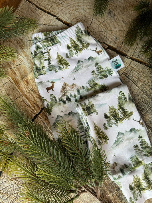Watercolour Forest Harem/Slim leggings