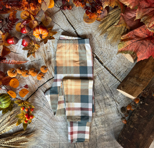 Fall Plaid Harem/Slim leggings