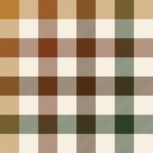 Autumn Check Plaid Dungarees